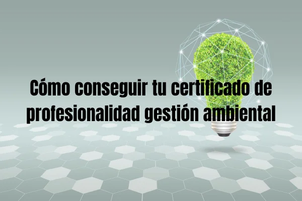 Certificato professionale di gestione ambientale